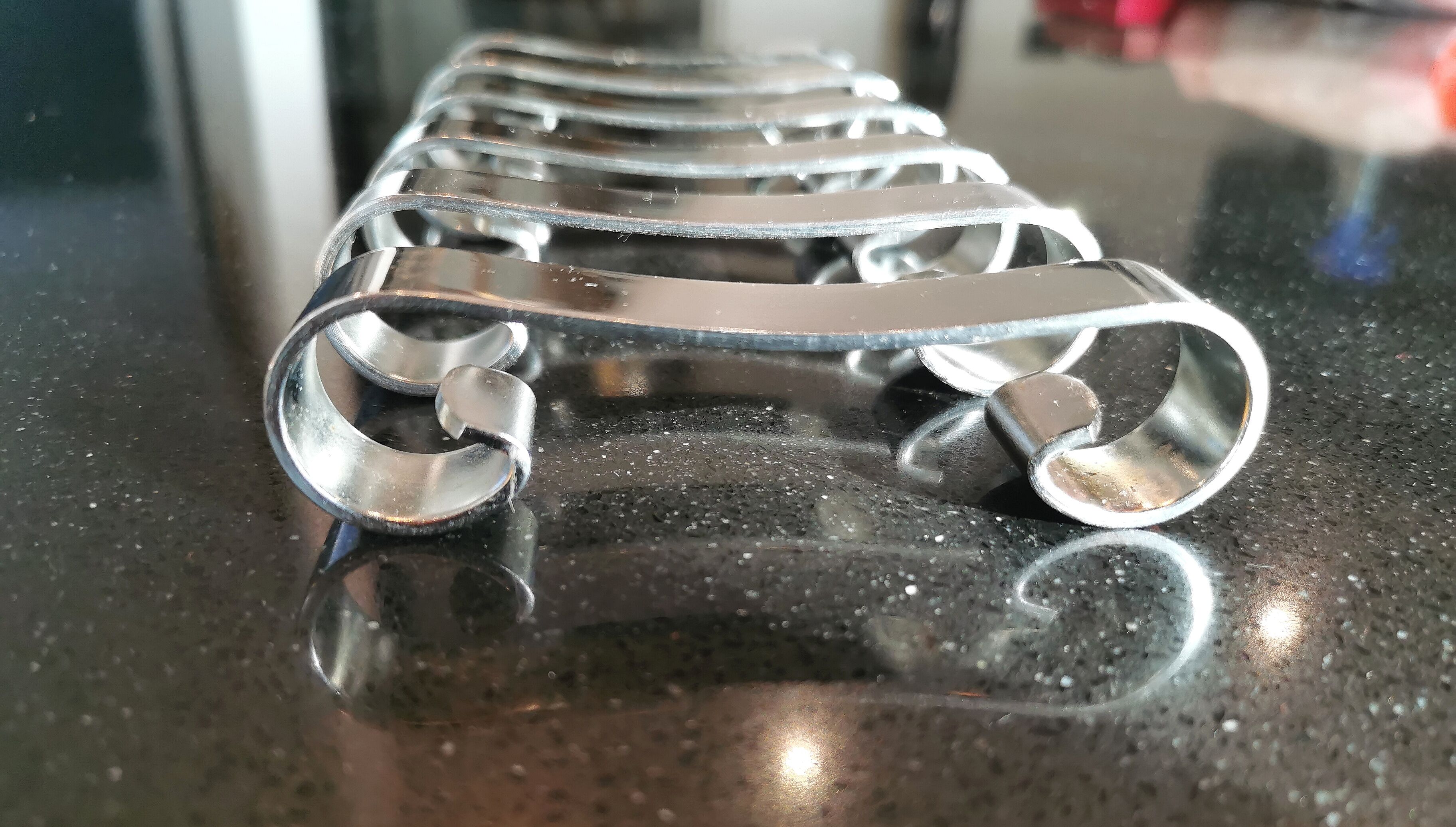 Set de 6 porte couteaux inox