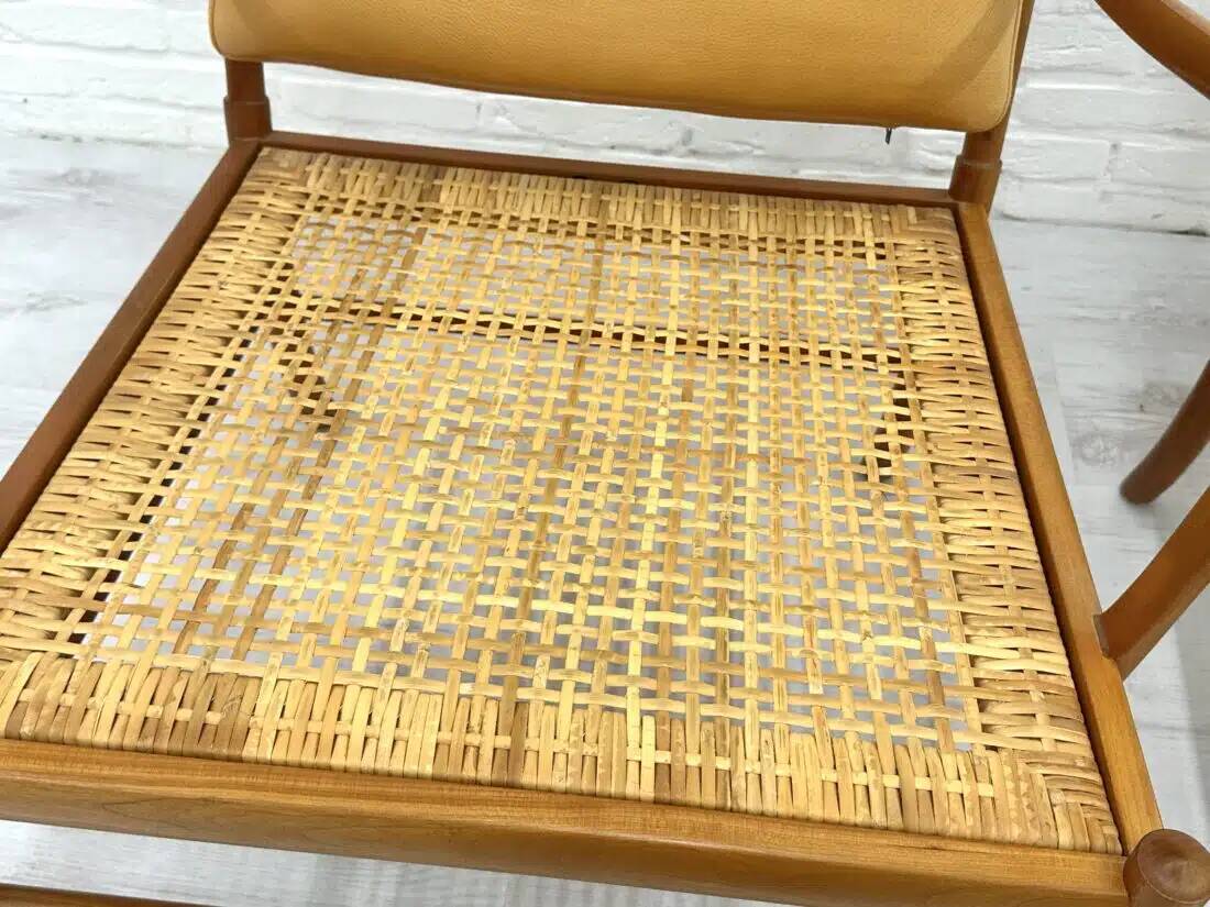 Set of 2 vintage Ole Wanscher chairs | Colonial chair | Leather