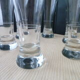 Set of 6 Pastis glasses with gauge