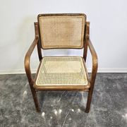 Fauteuil en bois cintré des années 60