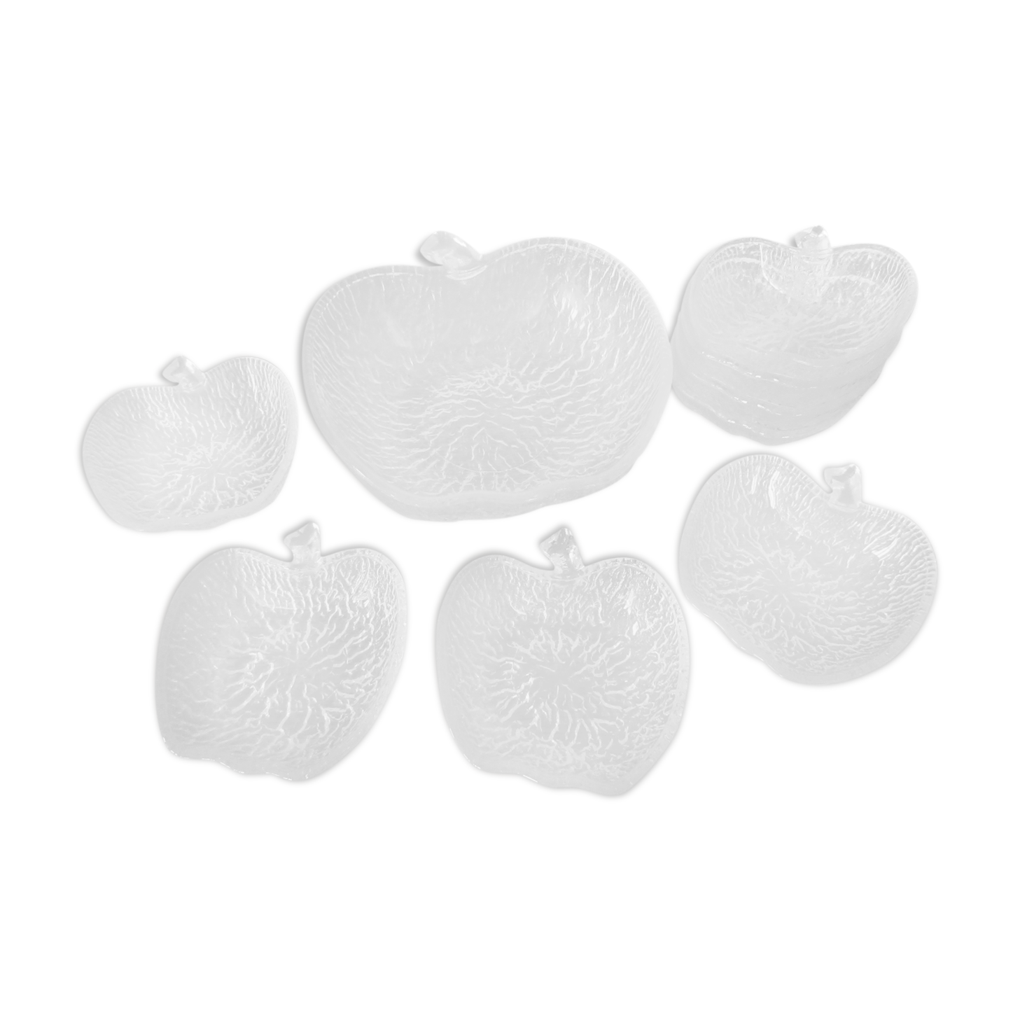 Vintage fruit salad serving in the shape of apples 1 salad bowl 8 cups