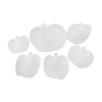 Vintage fruit salad serving in the shape of apples 1 salad bowl 8 cups