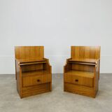 Pair of Scandinavian teak bedside tables, 1960s