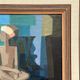 Original Oil on Swedish Panel – "The Snake Charmer" by Ragnar Ring (1908–1999) – Signed – Vintage and Framed – 38 × 60 cm (15" × 23.6")
