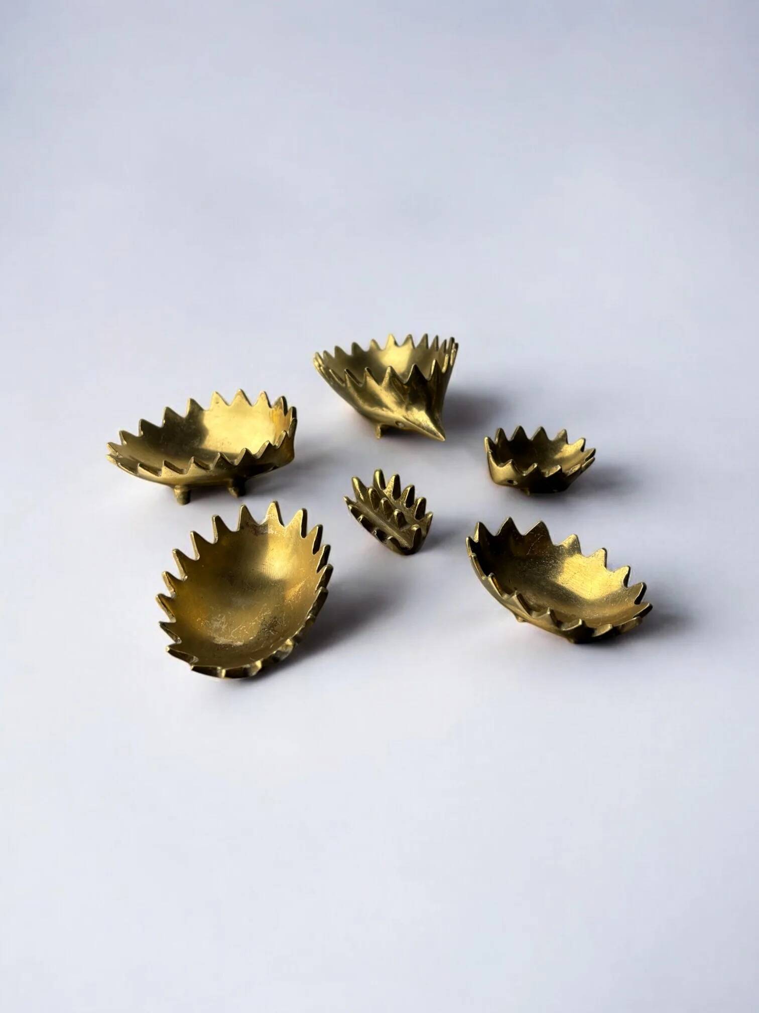 Stackable hedgehog ashtray set by Walter Bosse for Hertha Baller, Austria, 1950s
