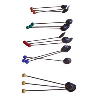 Set of 15 mazagran spoons