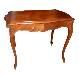 Table style Louis XV en marqueterie