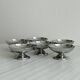 Lot de 6 coupelles sur pied en inox brillant