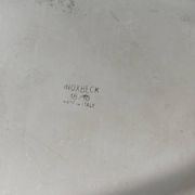 Vintage Baroque Style Italian Stainless Steel Pair of Serving Platters