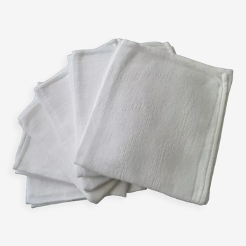 Set de 6 serviettes de table en coton damassé 45 x 53 cm