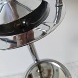 Free-standing ashtray, with mirror shelf