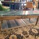 Table basse bois et marbré