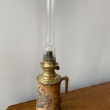 Ceramic and copper oil lamp