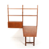 Teak Royal System with conical Desk by Poul Cadovius
