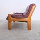 Canapé deux places en teck et cuir d’Ekornes, années 1970