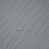 Set of 4 vintage metal and wood chairs from the 1990s.