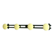 Black and yellow metal coat rack, 50s