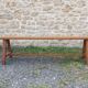 Banc Vintage en chêne massif, 1950s