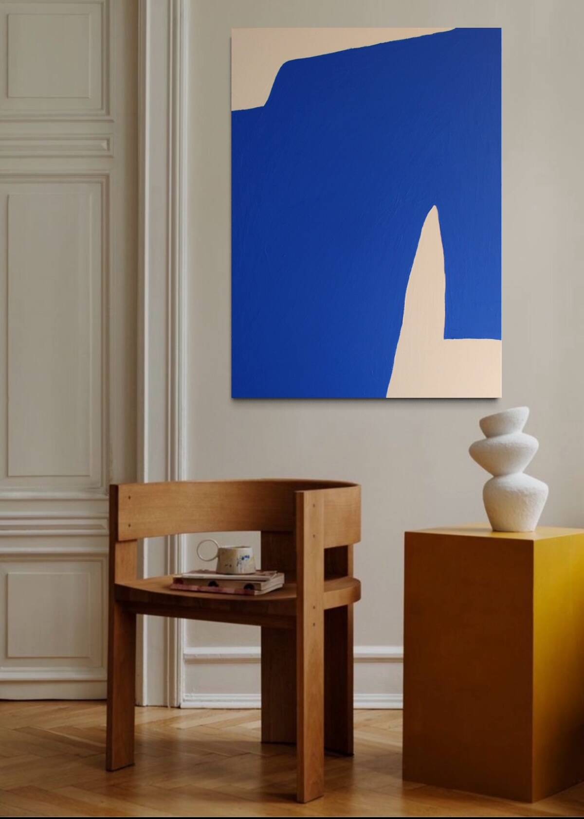 Contemporary abstract Blue Klein 1