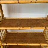 Large rattan shelf
