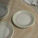 Set of 12 green and pink Italian plates