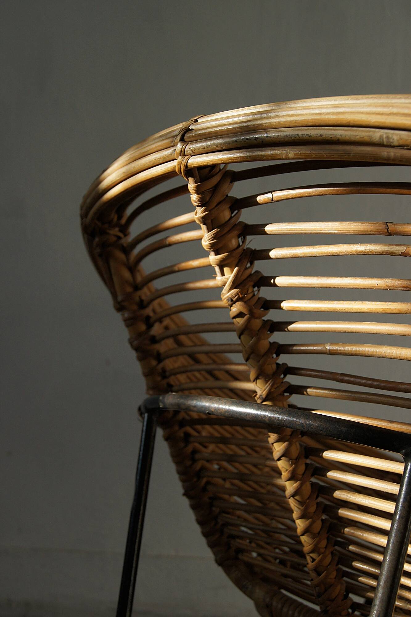 Vintage Wicker Side Chair