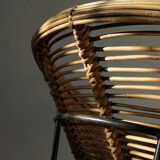 Vintage Wicker Side Chair