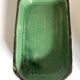 Glazed earthenware dish Aegitna Vallauris green centrepiece 1860