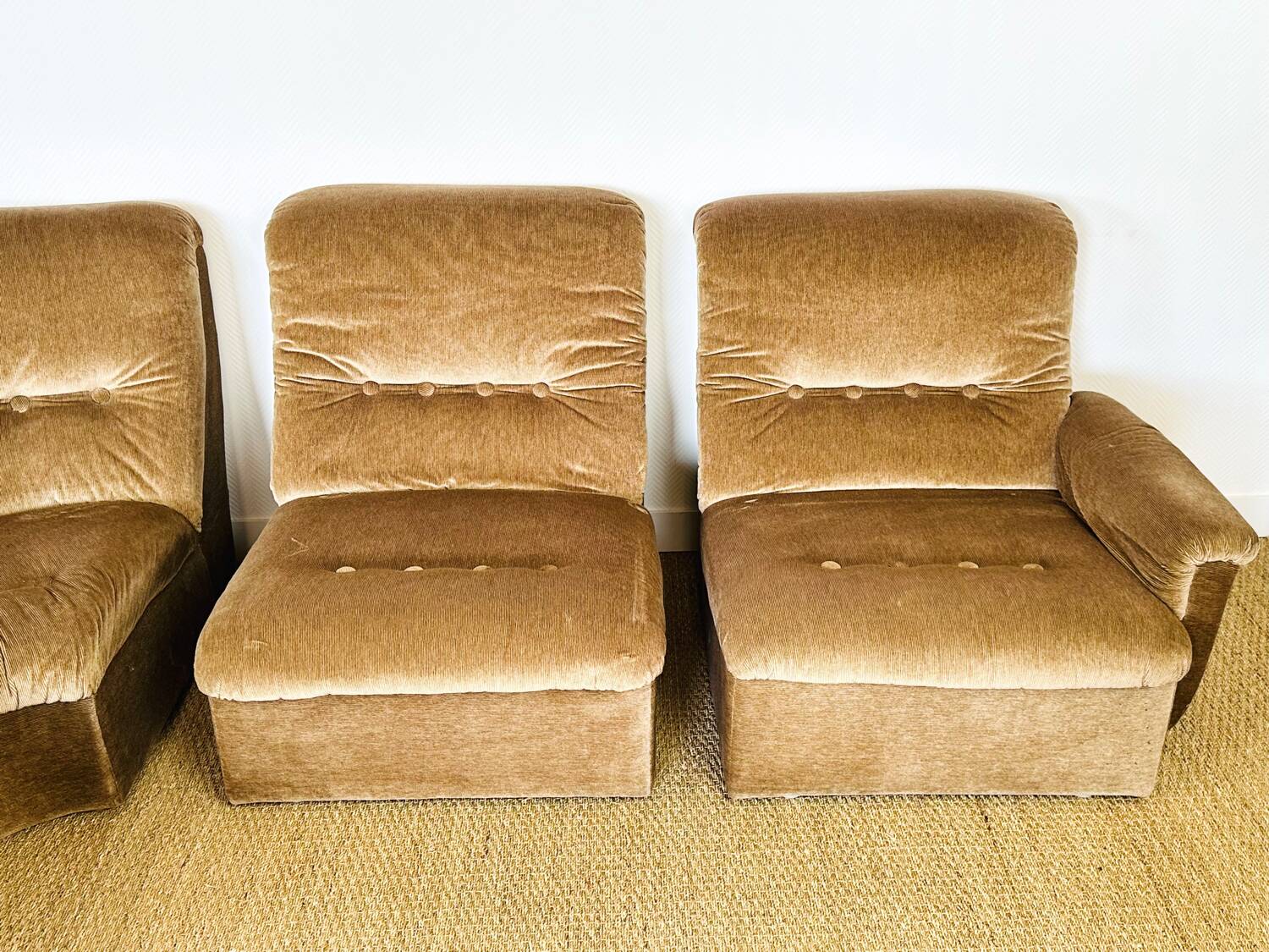 1960s vintage modular canapés