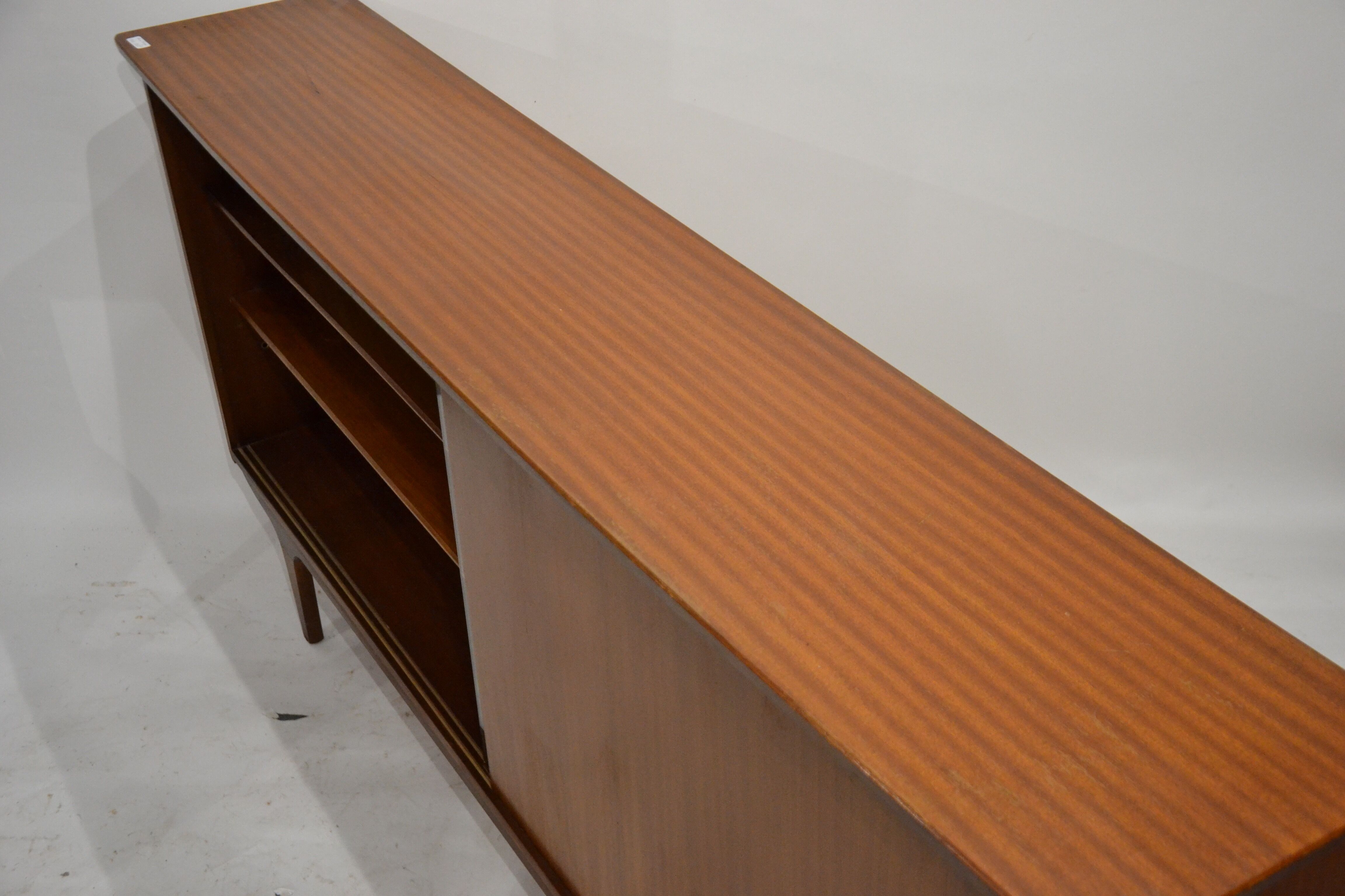 Teak and glass sideboard