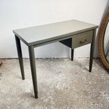 Bureau métal vintage kaki
