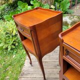 Pair of Louis XV bedside tables in cherry wood.