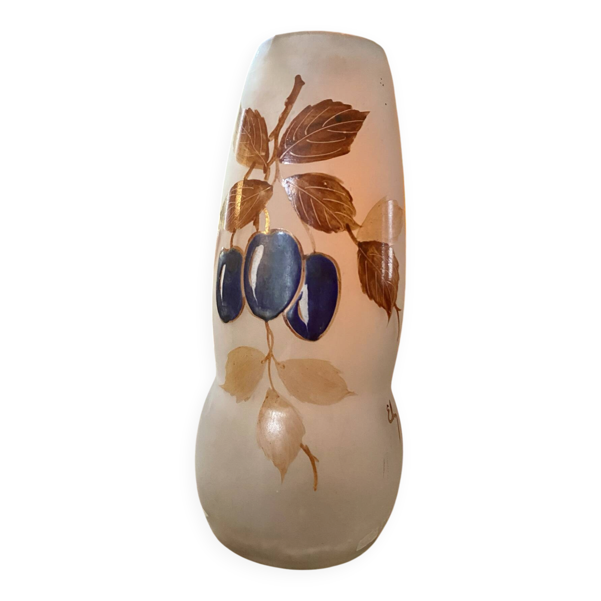 Vase signed "Ely" – Art Deco / Art Nouveau style – 30 cm