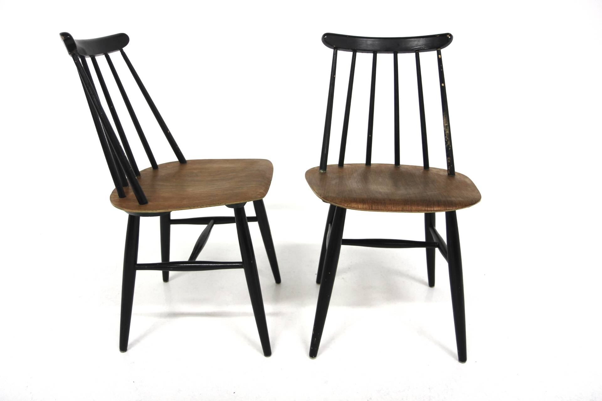 Set of 2 Scandinavian "Fanett" chairs by Ilmari Tapiovaara, Sweden, 1960