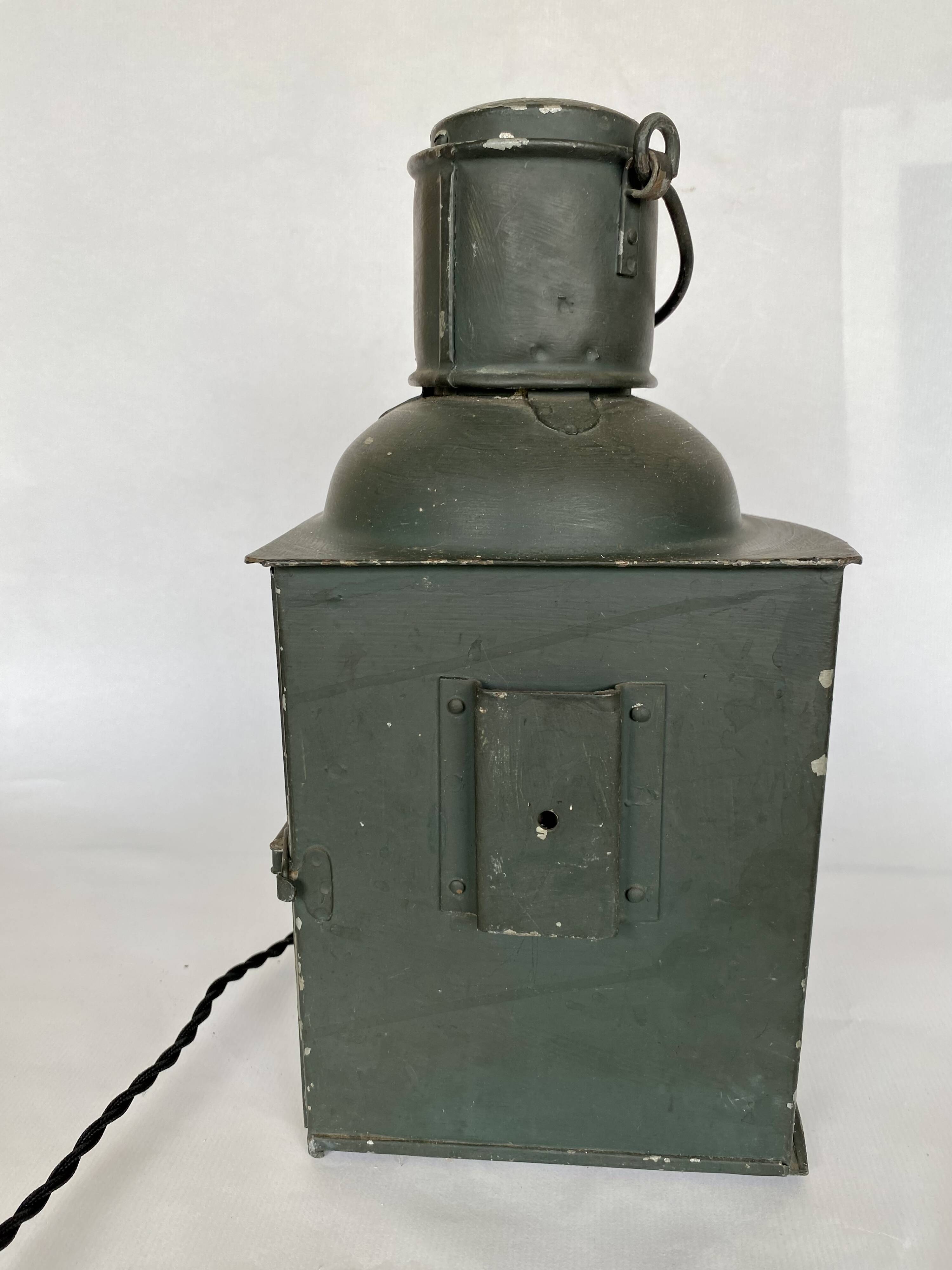 Marine lamp 1900, electrified, 2m fabric cable