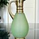 Vintage Carafe in Green and Gold Granite Glass - Vintage Tableware