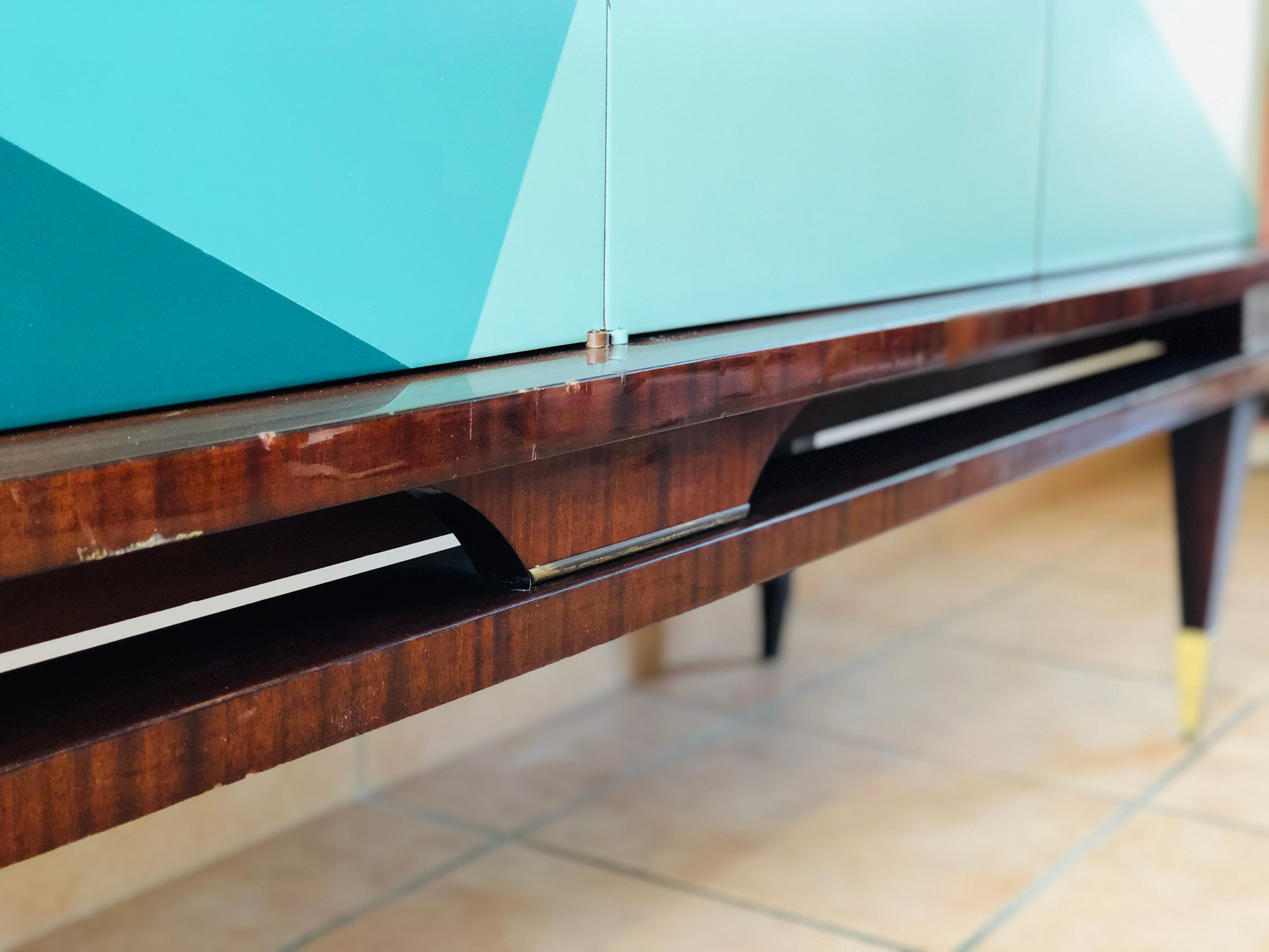 Vintage graphic sideboard 1960