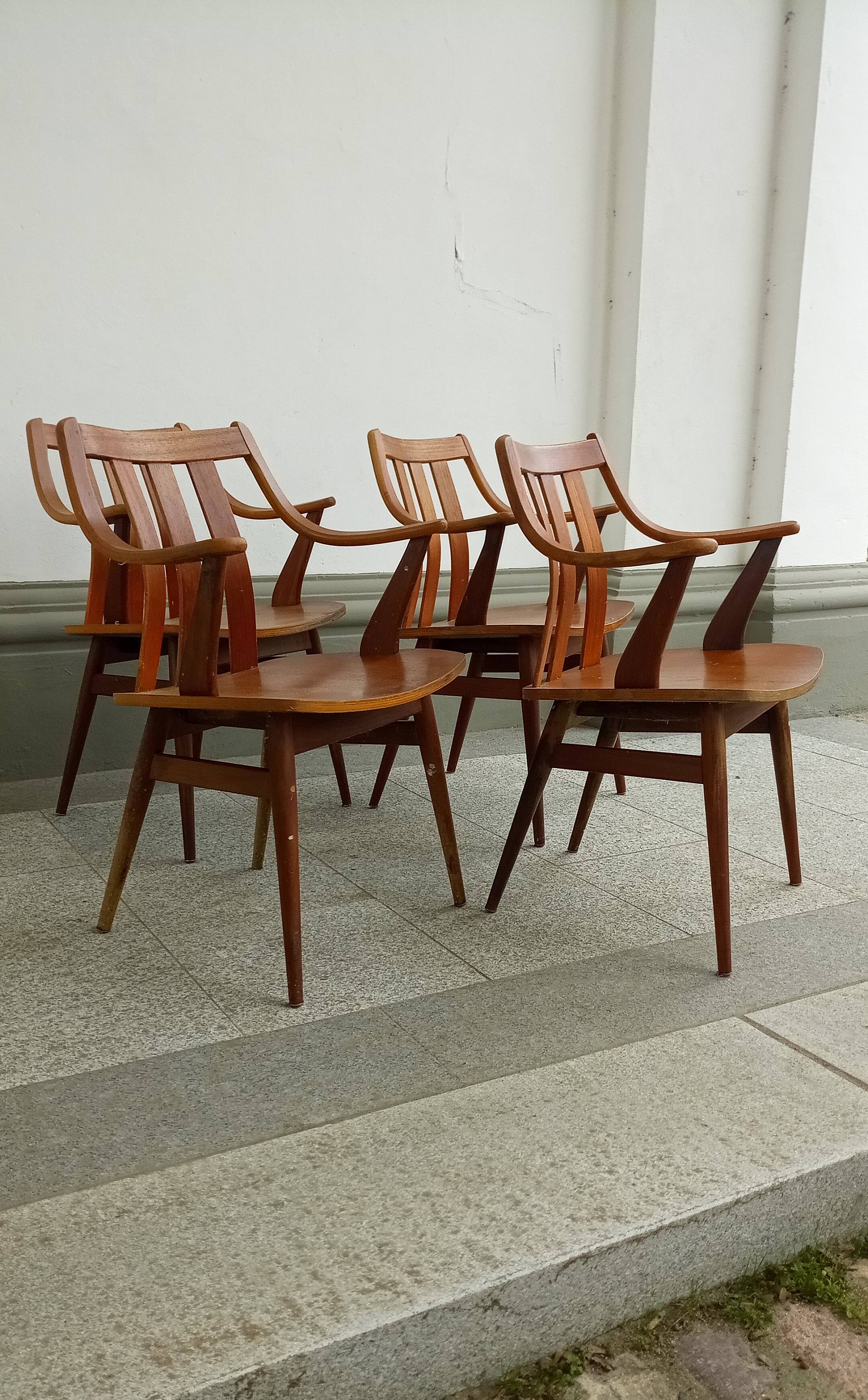 set of five armchairs by Cees Braakman für Pastoe