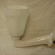 Wall light of 1920/1930 art deco white ceramic