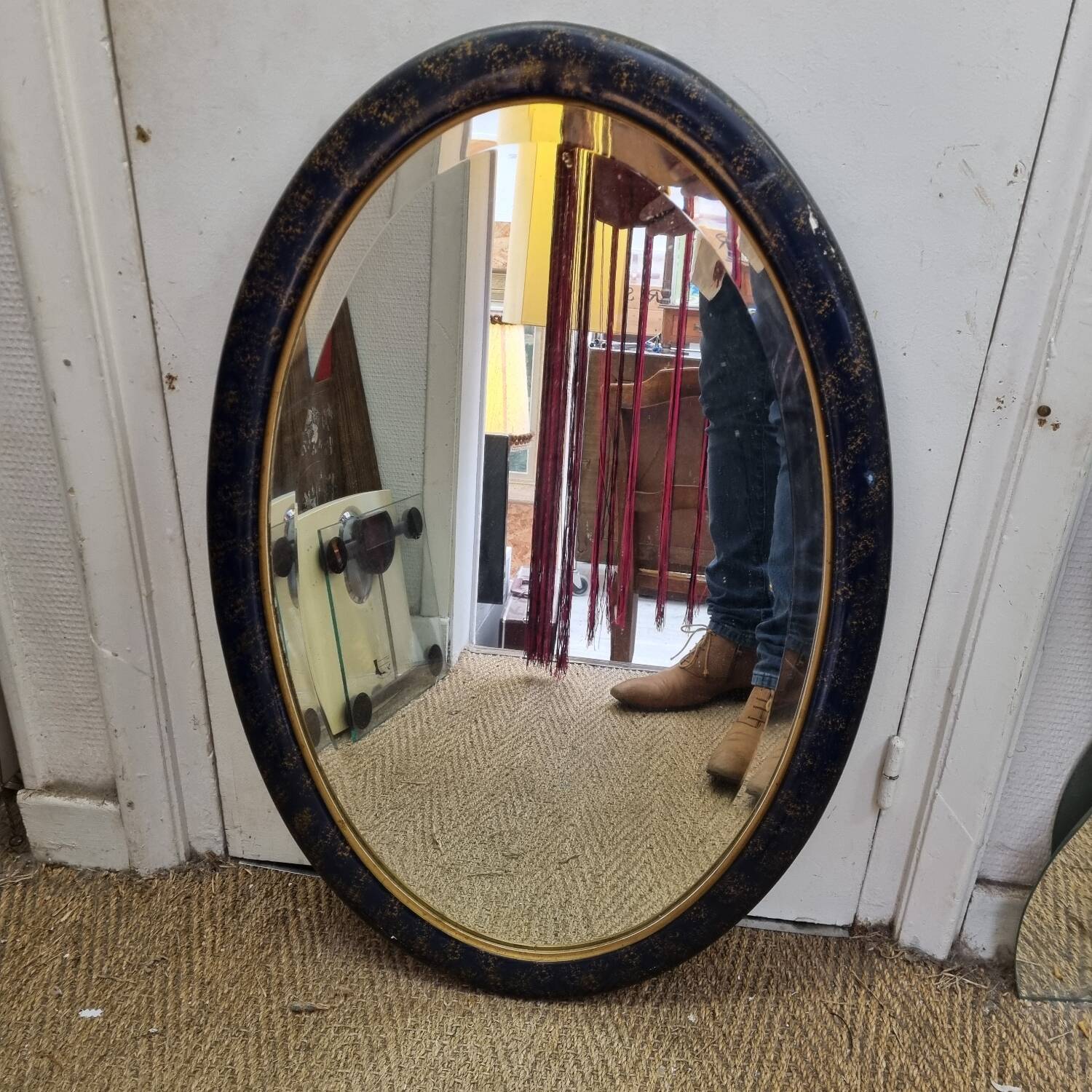 Art Deco oval mirror (81X53cm)