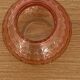 Pink round ball vase in glass