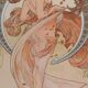Alphonse Mucha: The Arts, Dance, signed lithograph