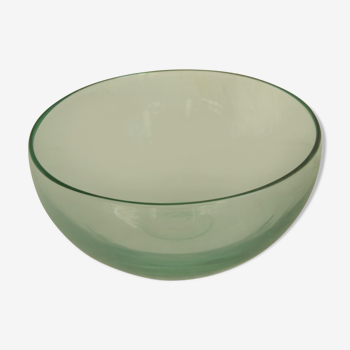 Glass salad bowl from the 80
