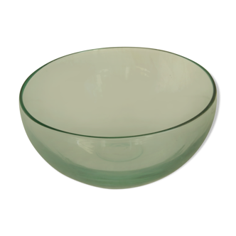 Glass salad bowl from the 80