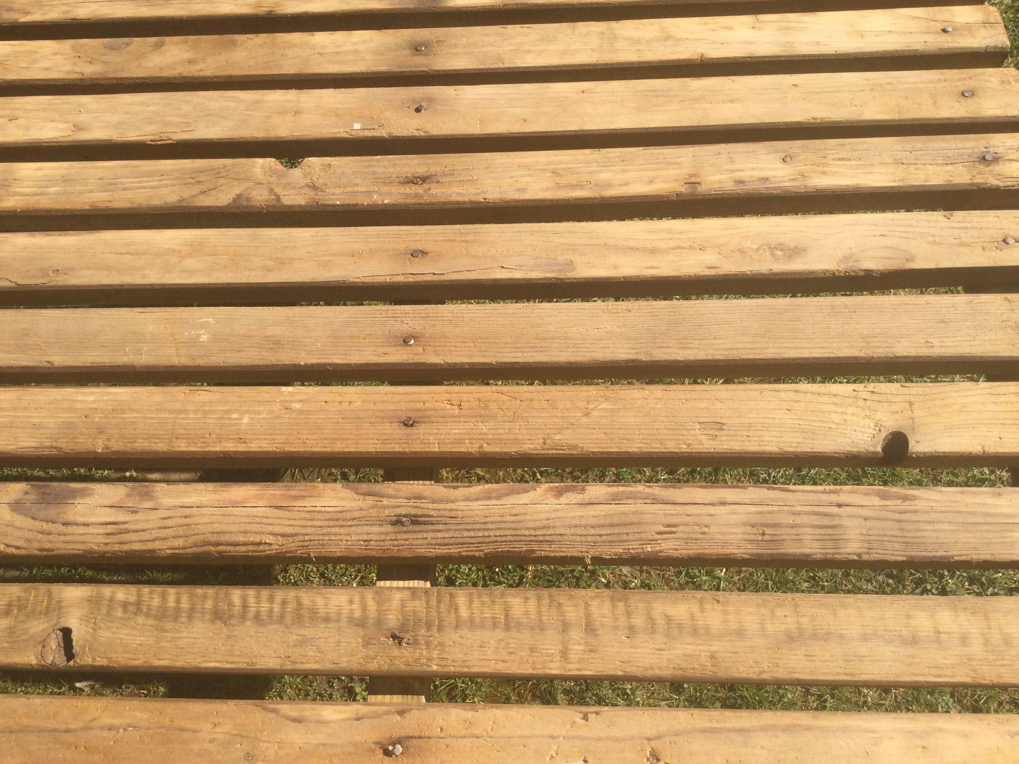 Wood and iron coffee table