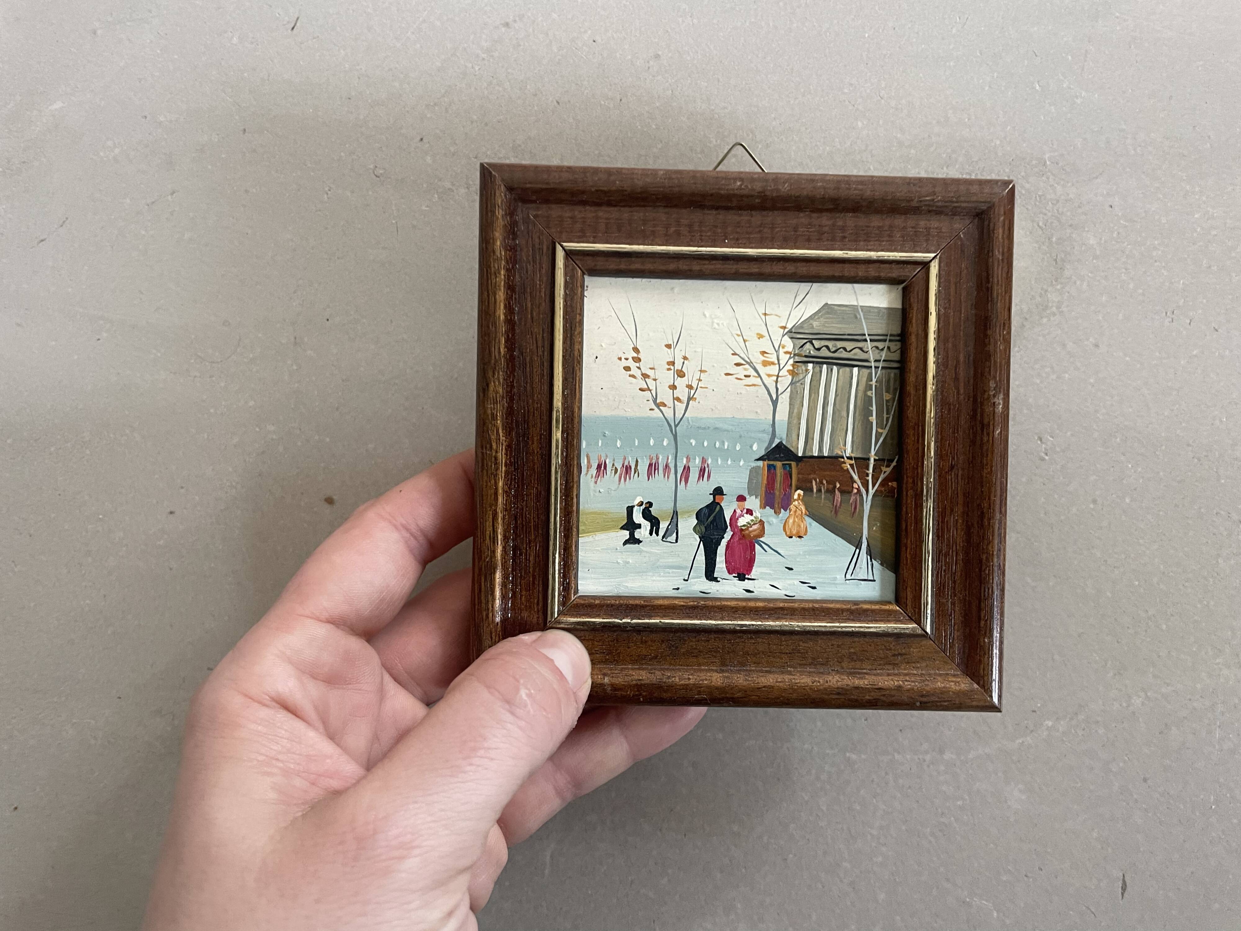 Oil on miniature panel