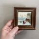 Huile sur panneau miniature