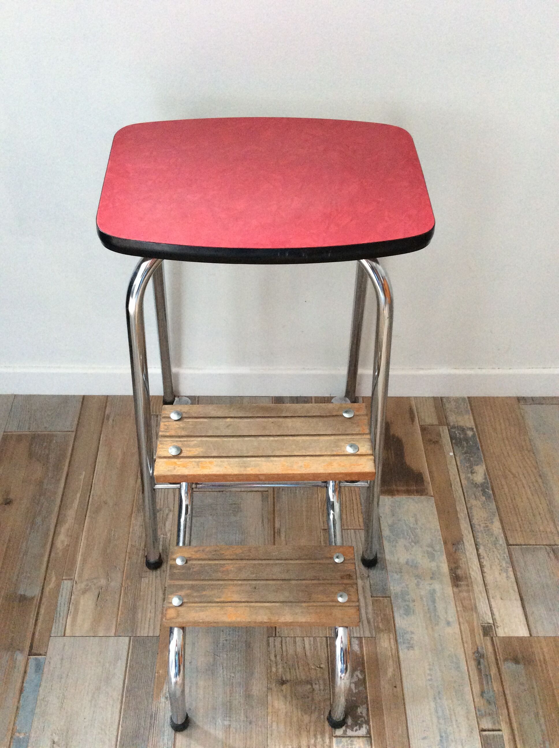 Formica stepladder stool from the 50s and 60s