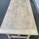 19th century solid oak extendable farmhouse table with drawer 200cm