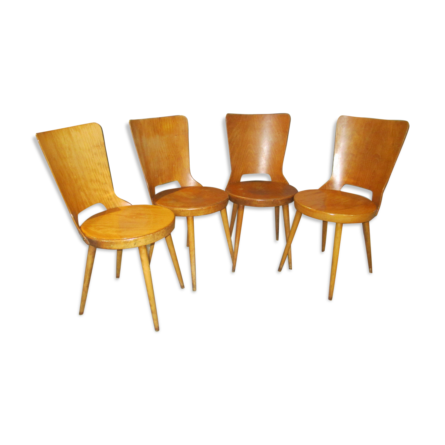 Suite de 4 chaises bistrot Baumann